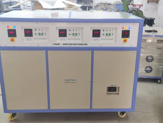 3 phase servo stabilizer by purevolt