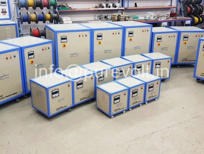 Servo stabilizers of different sizes in one line.