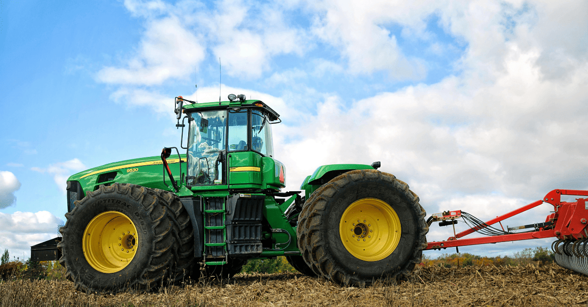 Tractor in the field